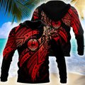 Amazing Tahiti Polynesian Tattoo 3D Tattoo Unisex Deluxe Hoodie ML