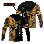 Custom Name April King Lion  3D All Over Printed  Unisex Shirts