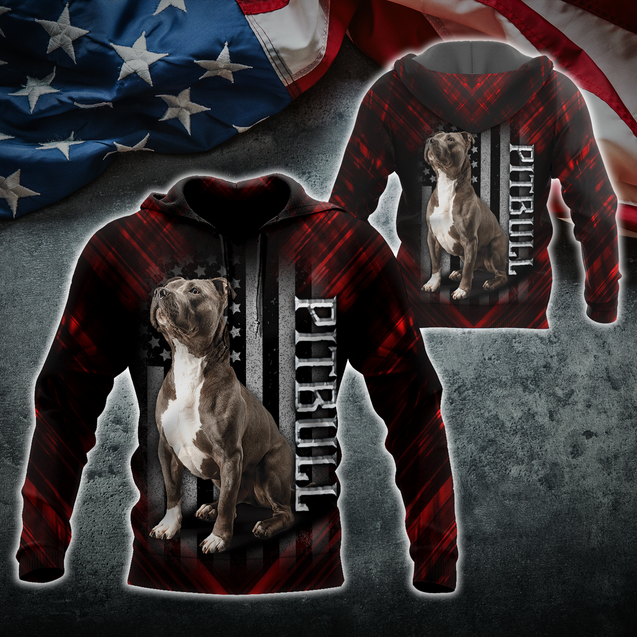 Pitbull 3d hoodie shirt for men and women MH0711202