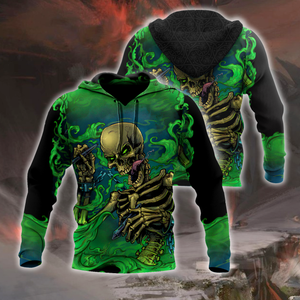 Skull get high 3D all over printed for man and women-Apparel-PL8386-Hoodie-S-Vibe Cosy™