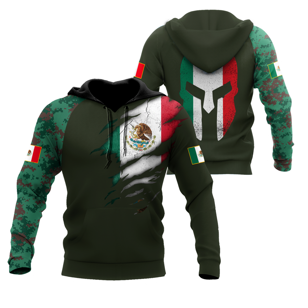 Mexican Coat Of Arm 3D All Over Printed Shirts DQB10142002