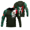 Mexican Coat Of Arm 3D All Over Printed Shirts DQB10142002