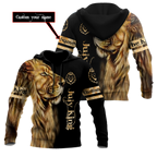 Custom Name July King Lion  3D All Over Printed Unisex Shirts