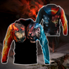 Wolf tiger 3D hoodie shirt for men and women MHST1010205