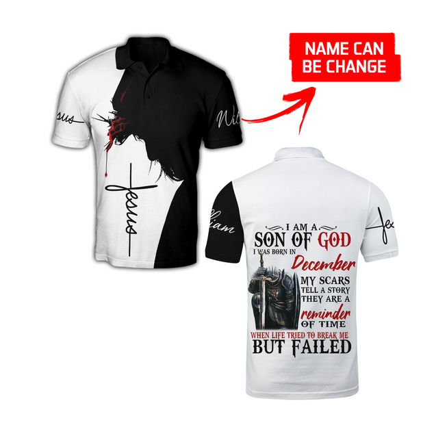 December Man- I Am A Child Of God I Was Born In December 3D All Over Printed Shirts For Men and Women TA10032005S12