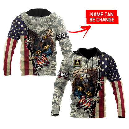 Army Customize Name 3D All Over Printed Shirts TA091420020S