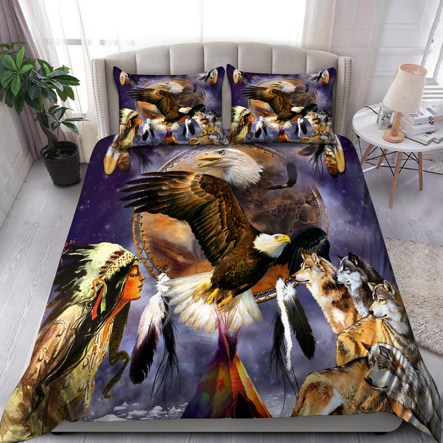 Eagle and Wolf bedding set Pi20082003