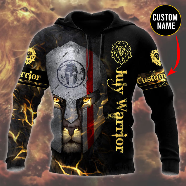 July Spartan Lion Warrior 3D All Over Printed Unisex Shirts