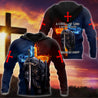 Knight Templars A Child Of God A Man Of Faith A Warrior Of Christ 3D All Over Printed Shirts For Men and Women Pi05092004S