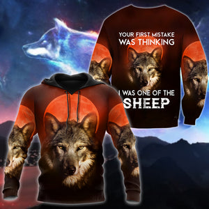 Wolf 3D All Over Print Hoodie T Shirt For Men and Women Pi04092005