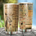 Deer Hunting Knowledge Bible Verse Tumbler