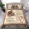 Deer Lovers: Romantic Bedding Set Pi24082002