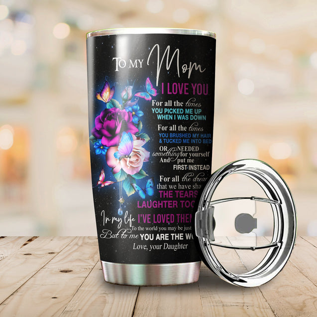 To My Mom Personalized Stainless Steel Tumbler 20 Oz PiT080401 - Amaze Style™-Tumbler