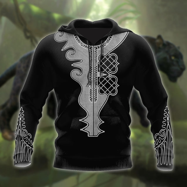 Panther African Classic Pattern 3D All Over Print Hoodie DL