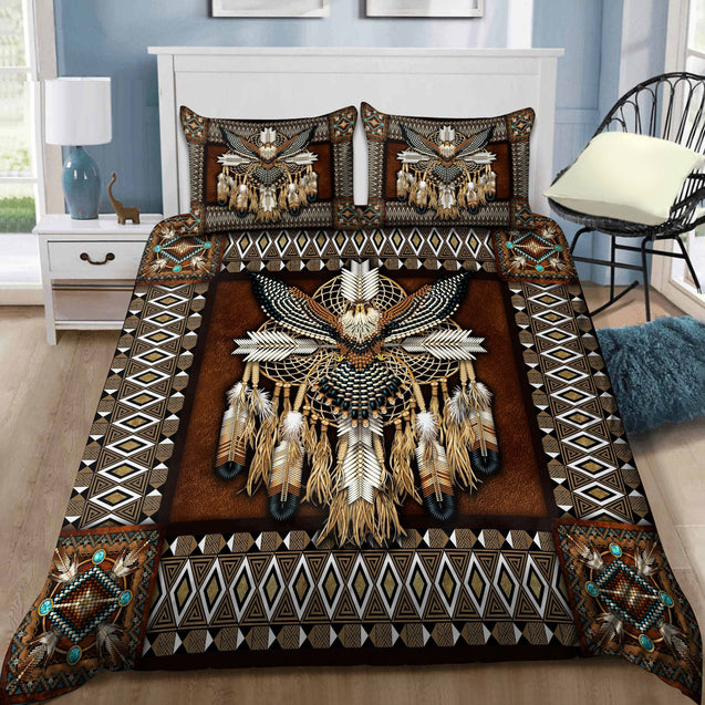 Native American Eagle And Feather Bedding Set Pi12082003-MEI