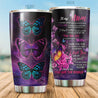 To My Mom Purple Butterfly Stainless Steel Tumbler 20 Oz Pi270401-Tumbler-NM-Vibe Cosy™