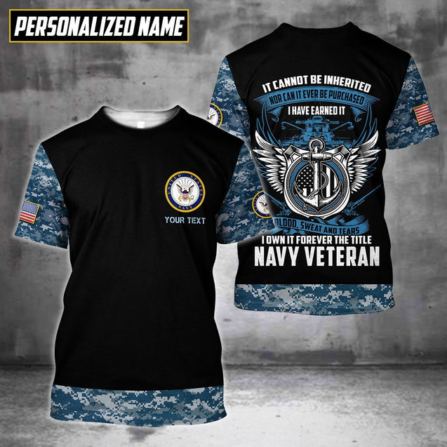 All Over Printed Navy Veteran Hoodie Pi28082001-MEI