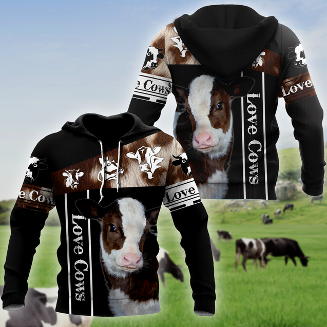 Love Cows - Happy Farm 3D All Over Printed Shirts