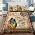 Love Gift Native American Couple Bedding Set MEI