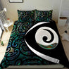 Koru Spiral Silver Fern Paua Shell Bedding set DL20292004