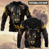 Custom Name Lion Warrior 3D All Over Printed Shirt for Men and Women