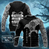 Customize Vikings - The Raven of Odin Tattoo-Apparel-HP Arts-Zipped Hoodie-S-Vibe Cosy™