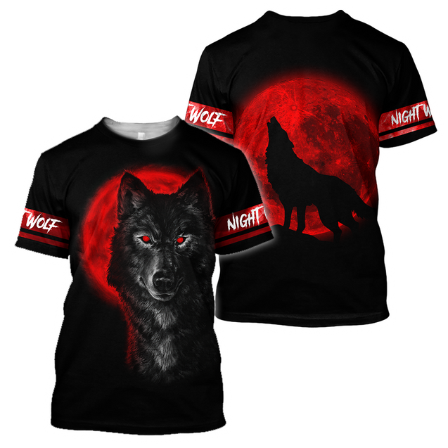 Wolf 3D All Over Printed Unisex Shirts No 14