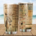 Deer Hunting Knowledge Bible Verse Tumbler