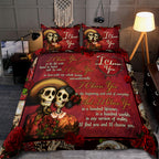Sugar Skull Couple-I Choose You Love Gift Bedding Set Pi11082003