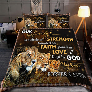 Lion Family 3D All Over Printed Bedding Set