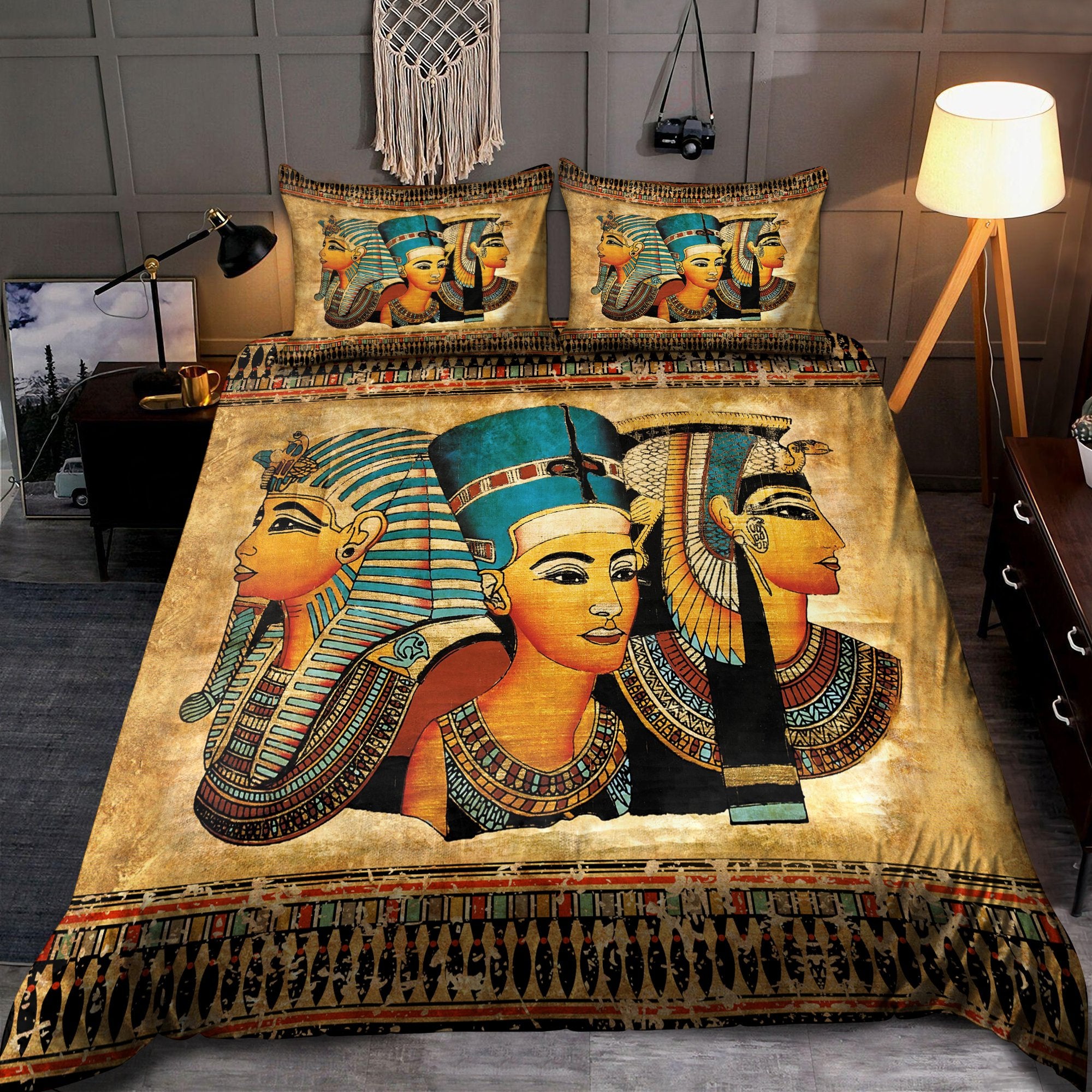 Ancient Egyptian Gods Bedding Set Pi20062003-Bedding-MP-Twin-Vibe Cosy™