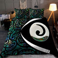 Koru Spiral Silver Fern Paua Shell Bedding set DL20292004