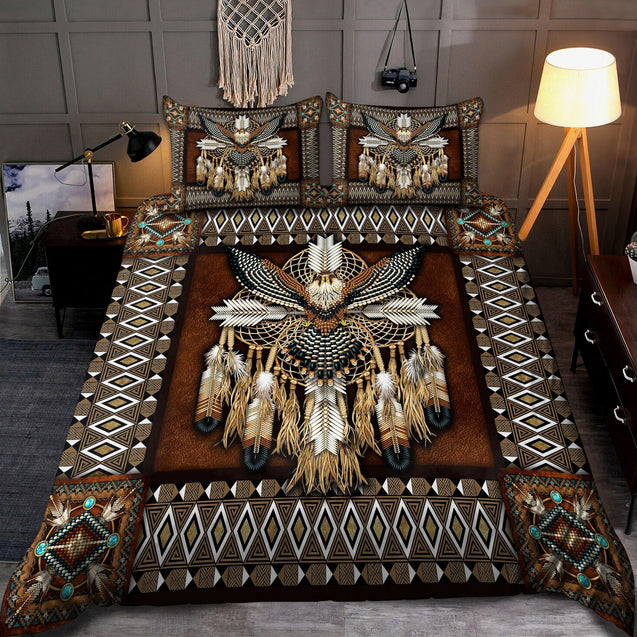 Native American Eagle And Feather Bedding Set Pi12082003-MEI