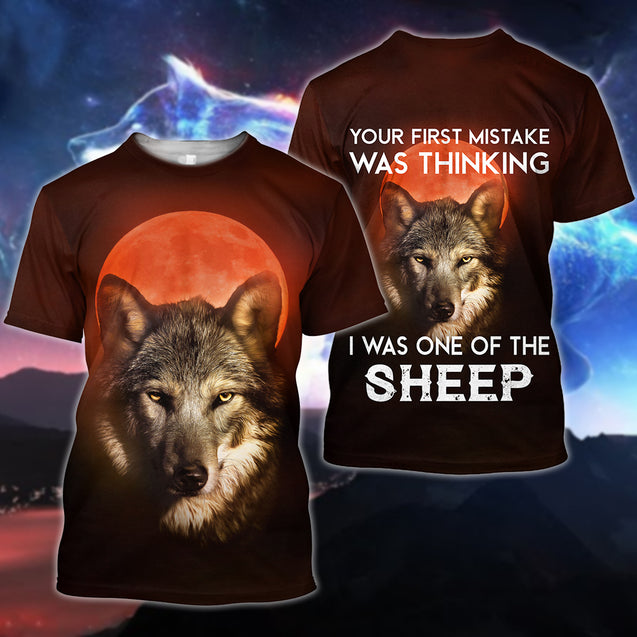 Wolf 3D All Over Print Hoodie T Shirt For Men and Women Pi04092005