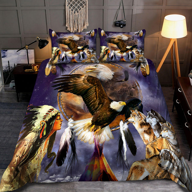 Eagle and Wolf bedding set Pi20082003