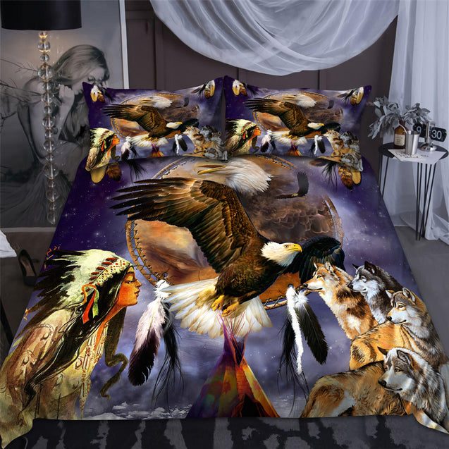 Eagle and Wolf bedding set Pi20082003