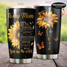 To My Mom Sunflowers Personalized Stainless Steel Tumbler 20 Oz PiT100402 - Amaze Style™-Tumbler