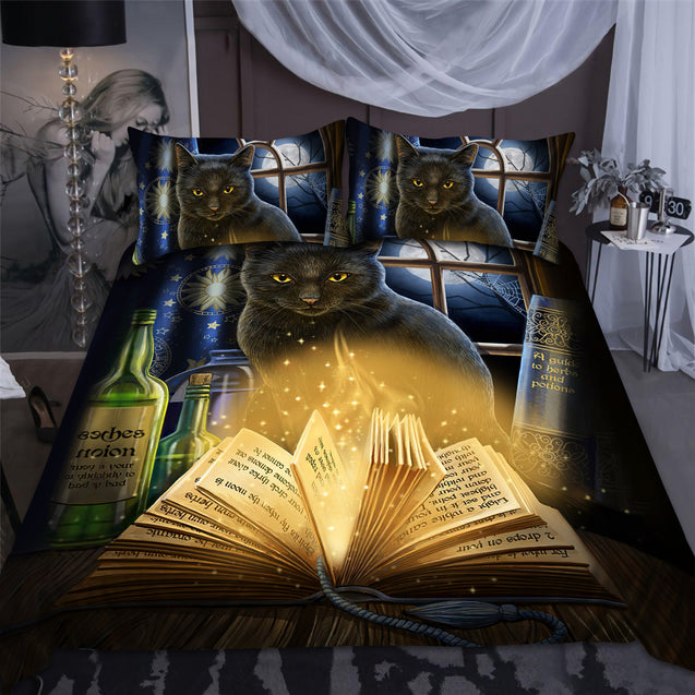 Black Cat Wicca Bedding Set TA0804201