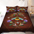Bee And The Wreath All Over Printed Bedding Set MEI