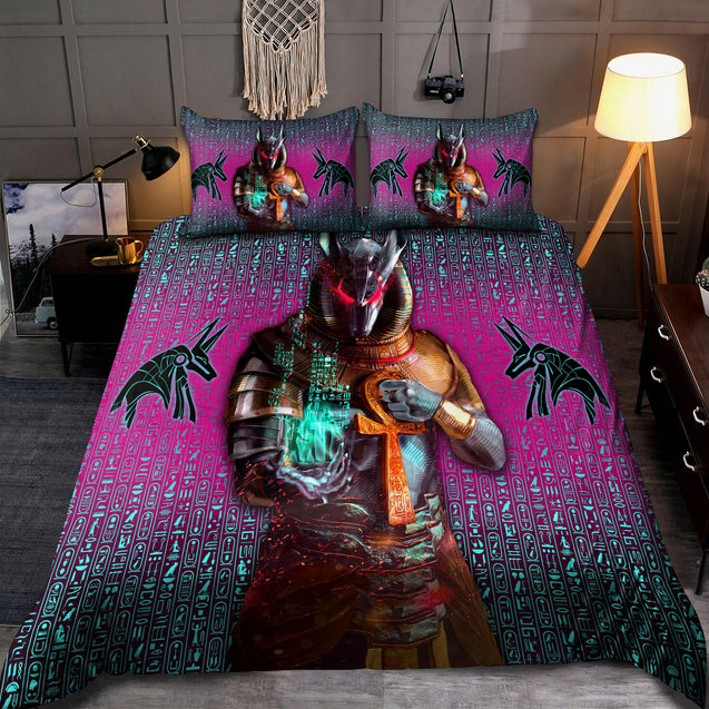 Ancient Egyptian Anubis Bedding Set Pi29062002-Bedding-MP-Twin-Vibe Cosy™