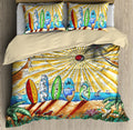 Surfboard and Beach Bedding Set Pi01082005