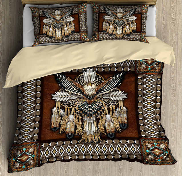 Native American Eagle And Feather Bedding Set Pi12082003-MEI