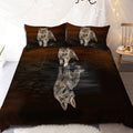 Wolf Reflection The Flow Of Life Bedding Set-MEI