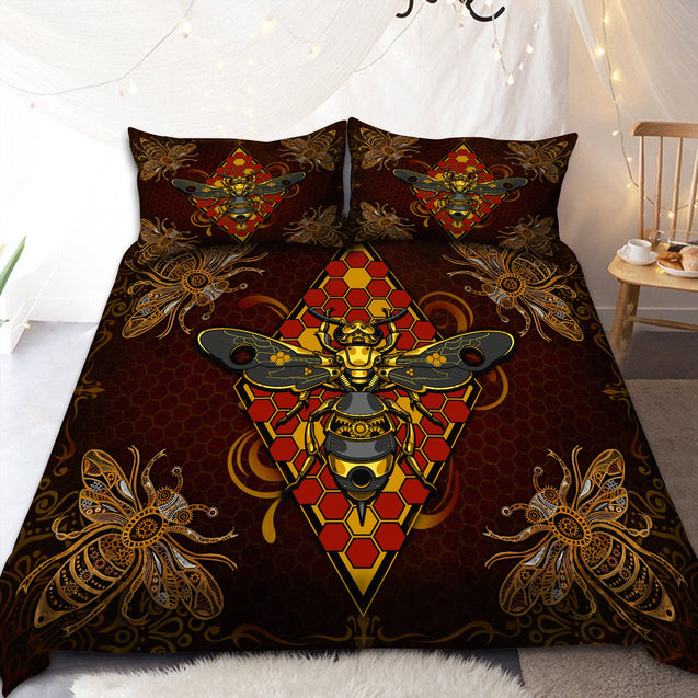 Bee Queen All Over Printed Bedding Set MEI