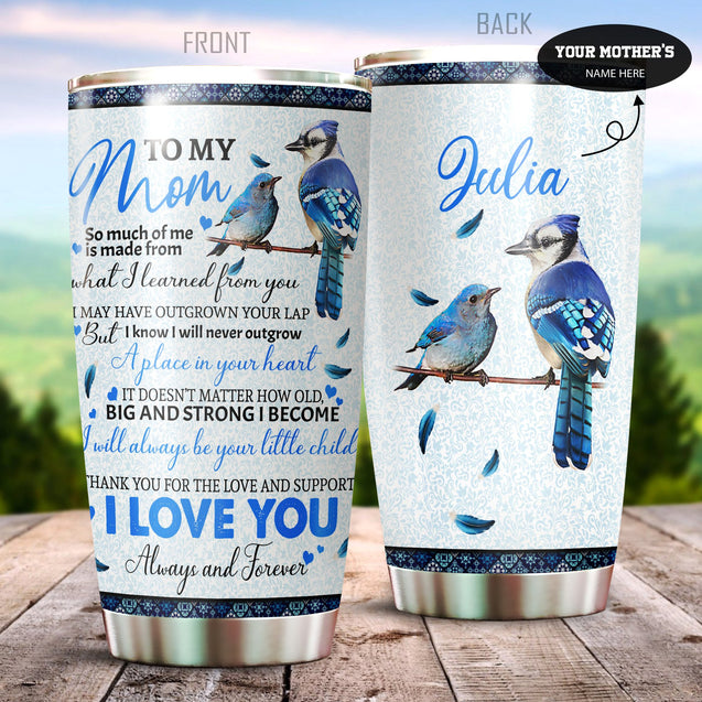 To My Mom Personalized Stainless Steel Tumbler 20 Oz PiT100401-Tumbler-NM-Vibe Cosy™