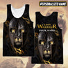 Custom Name Lion Warrior 3D All Over Printed Shirt for Men and Women