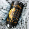 To My Mom Sunflowers Personalized Stainless Steel Tumbler 20 Oz PiT100402 - Amaze Style™-Tumbler