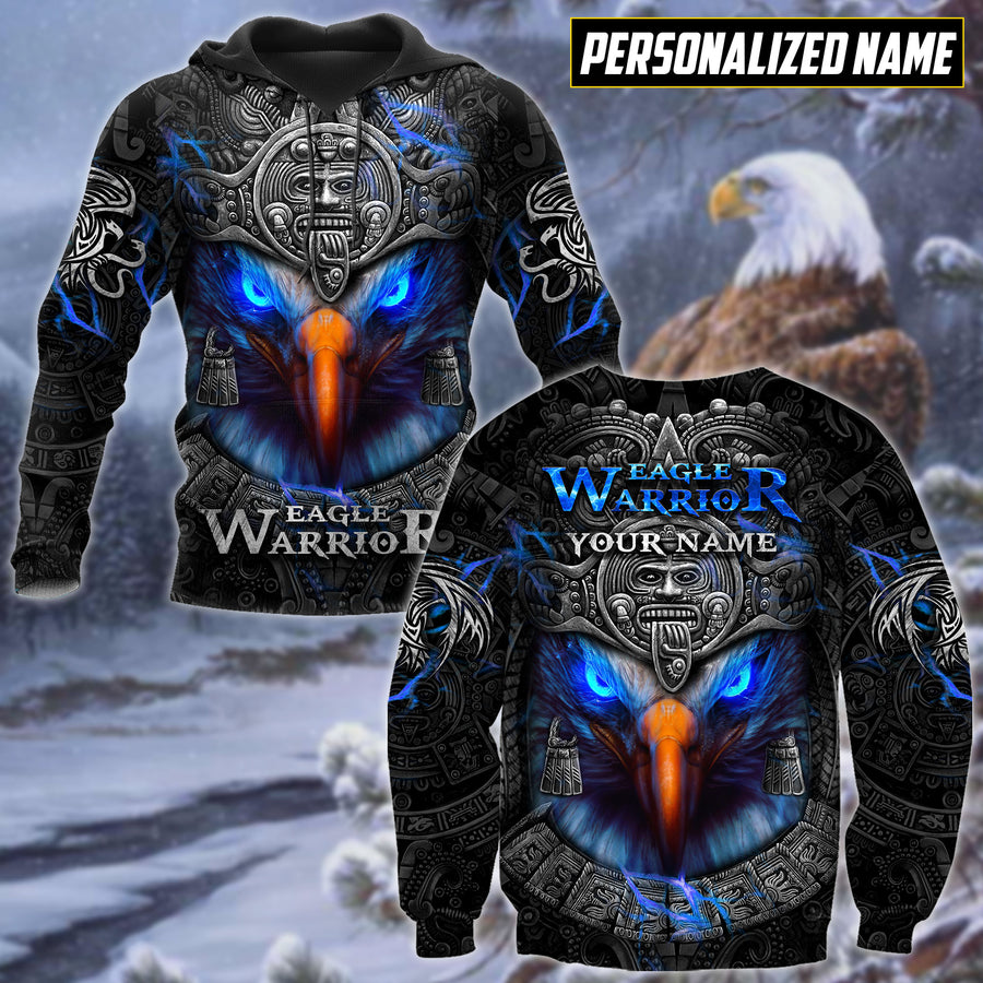 Eagle Warior Aztec 3D All Over Printed Shirts For Men And Women