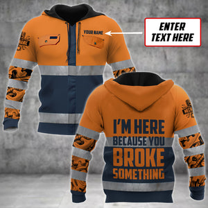 Personalized Mechanic Safety 3D All Over Printed Hoodie For Men and Women Pi112054