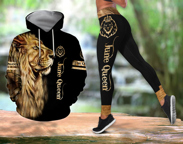 June Lion Queen 3D All Over Printed Shirt for Women